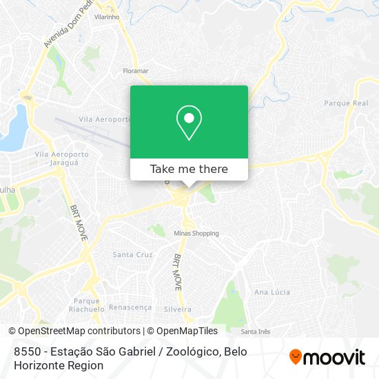 8550 - Estação São Gabriel / Zoológico map