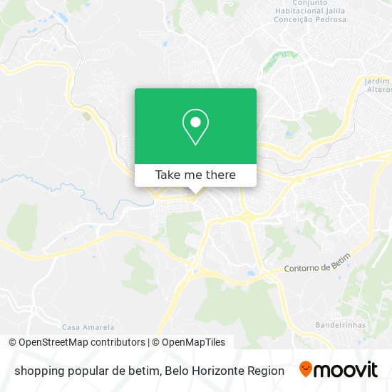 shopping popular de betim map