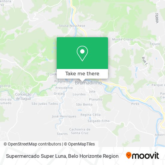 Supermercado Super Luna map