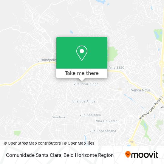 Comunidade Santa Clara map