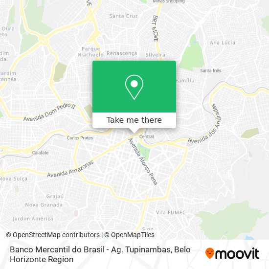 Mapa Banco Mercantil do Brasil - Ag. Tupinambas