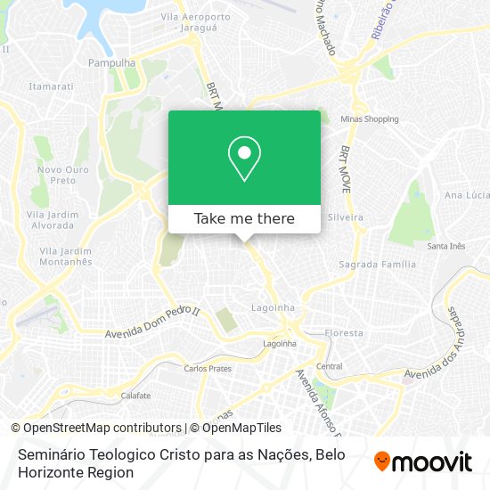 Mapa Seminário Teologico Cristo para as Nações