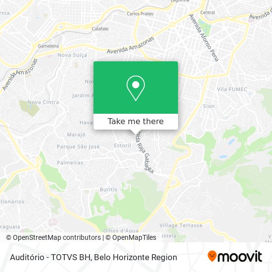 Auditório - TOTVS BH map