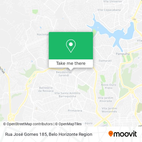 Rua José Gomes 185 map