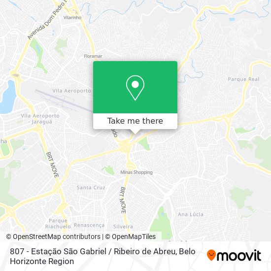 807 - Estação São Gabriel / Ribeiro de Abreu map