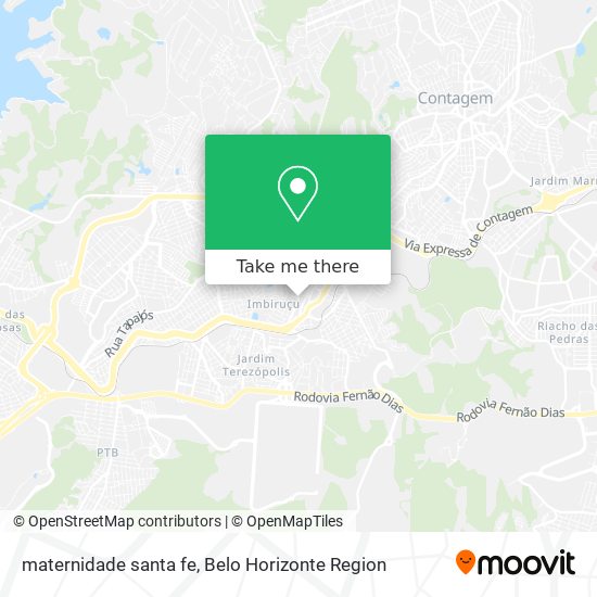 maternidade santa fe map