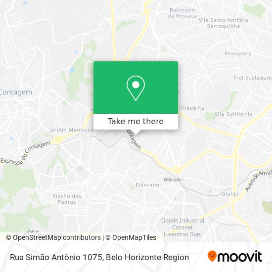 Rua Simão Antônio 1075 map