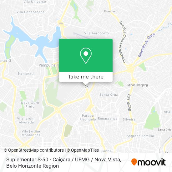 Suplementar S-50 - Caiçara / UFMG / Nova Vista map