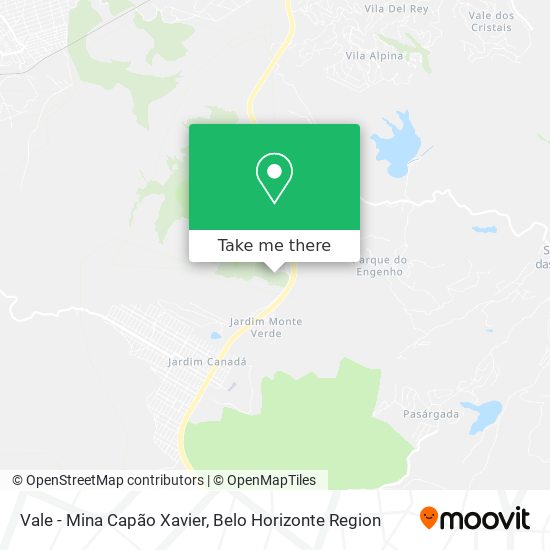 Vale - Mina Capão Xavier map