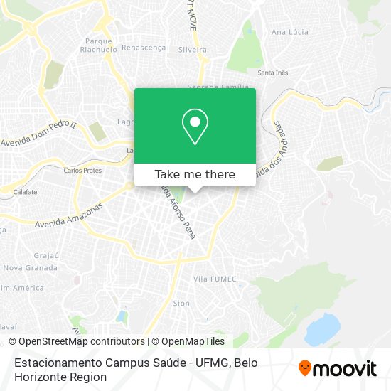 Estacionamento Campus Saúde - UFMG map