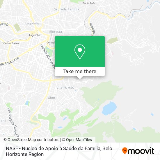 NASF - Núcleo de Apoio à Saúde da Família map