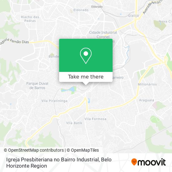 Igreja Presbiteriana no Bairro Industrial map