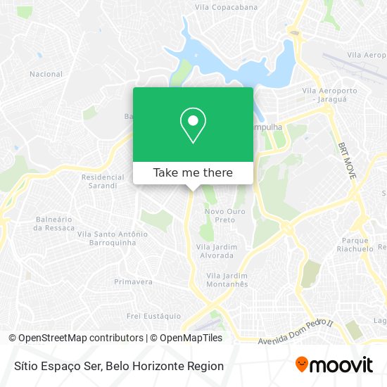 Sítio Espaço Ser map