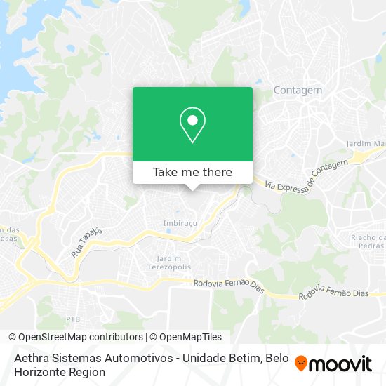 Aethra Sistemas Automotivos - Unidade Betim map