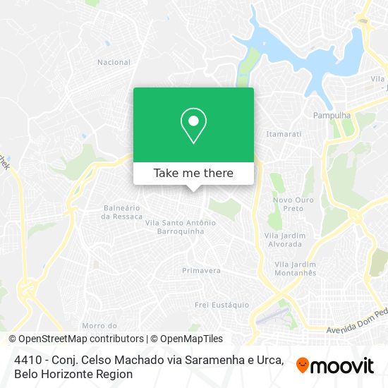 4410 - Conj. Celso Machado via Saramenha e Urca map