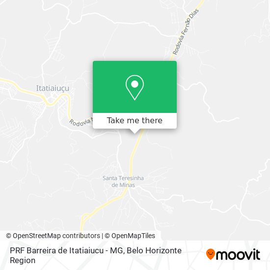 PRF Barreira de Itatiaiucu - MG map