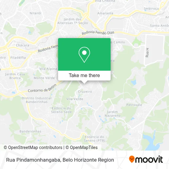 Rua Pindamonhangaba map