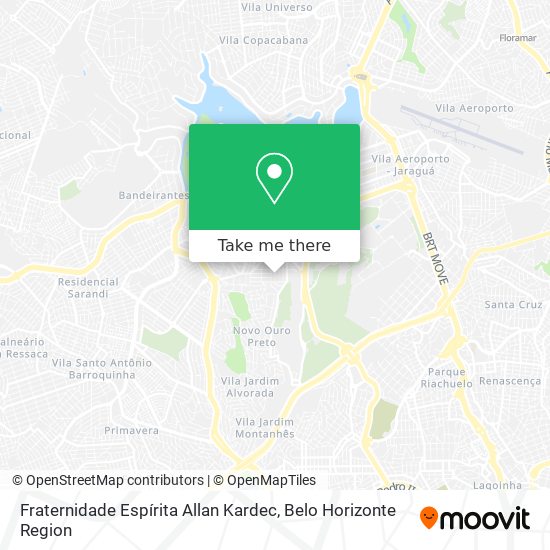 Fraternidade Espírita Allan Kardec map