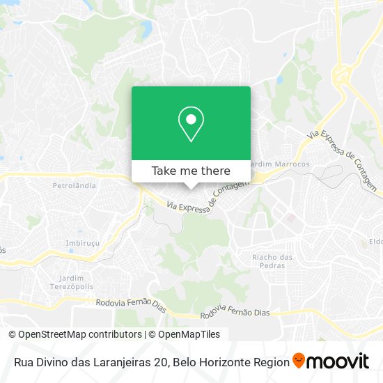 Rua Divino das Laranjeiras 20 map