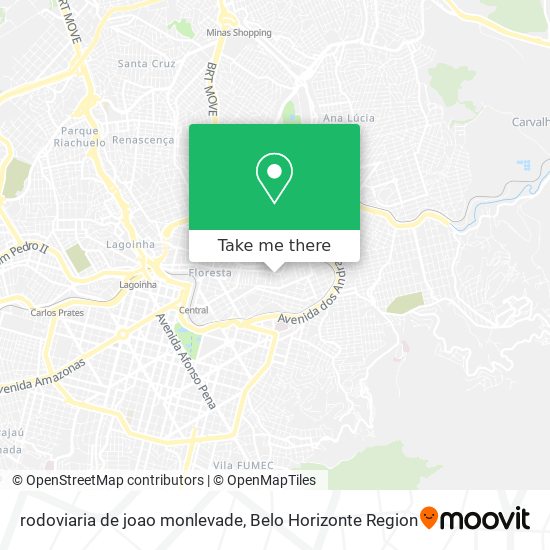 rodoviaria de joao monlevade map