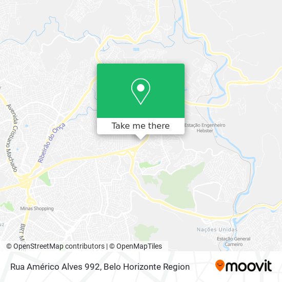 Mapa Rua Américo Alves 992