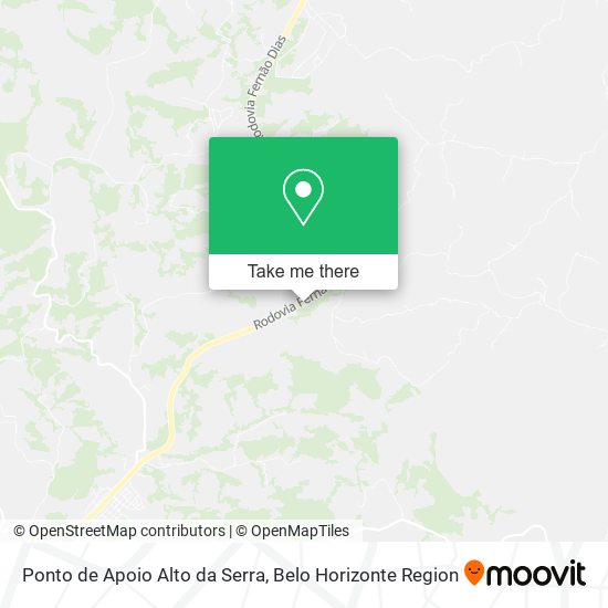 Ponto de Apoio Alto da Serra map