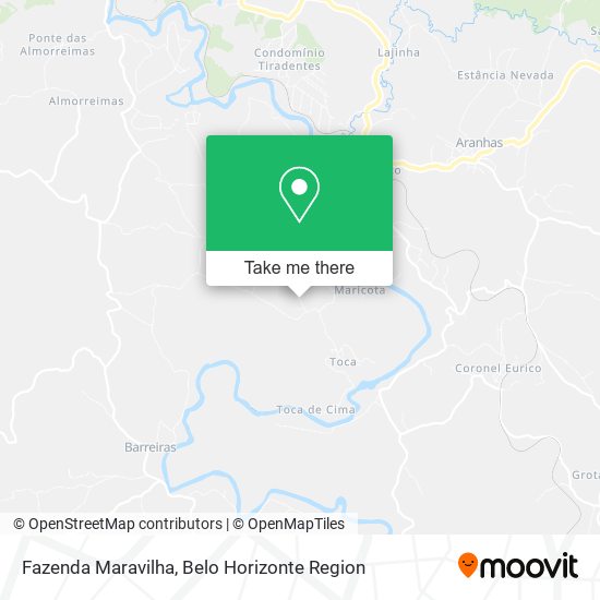Fazenda Maravilha map