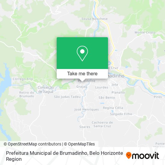 Prefeitura Municipal de Brumadinho map