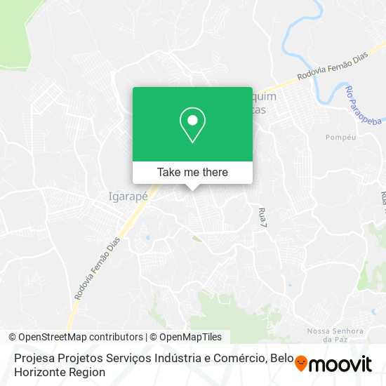 Projesa Projetos Serviços Indústria e Comércio map