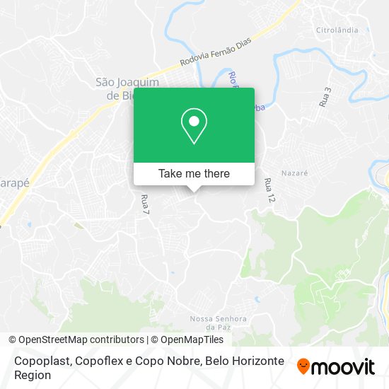 Copoplast, Copoflex e Copo Nobre map