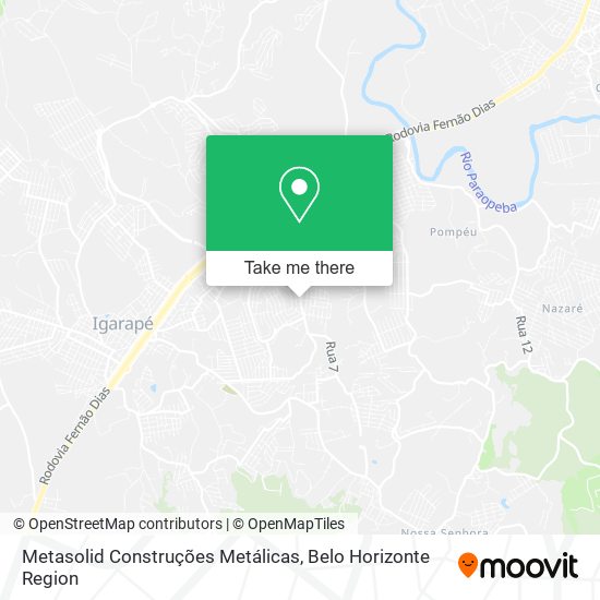 Metasolid Construções Metálicas map