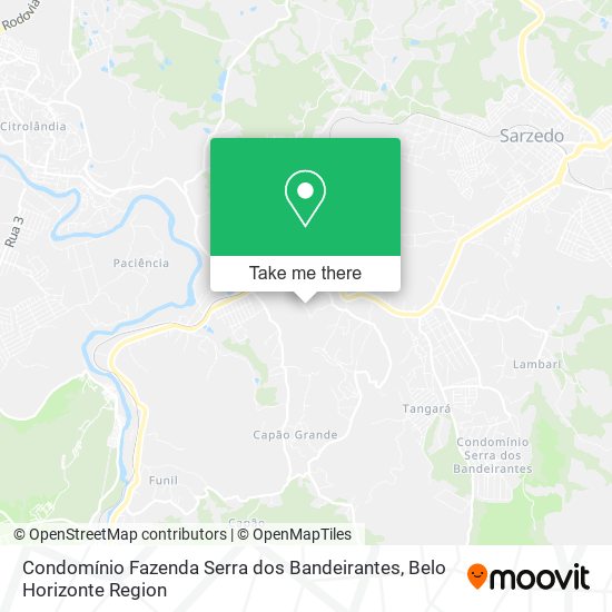 Condomínio Fazenda Serra dos Bandeirantes map