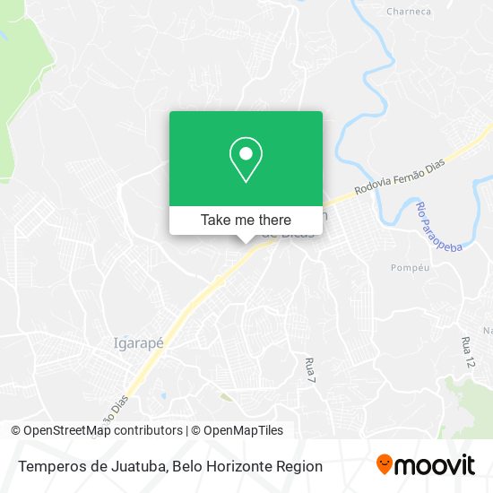 Temperos de Juatuba map