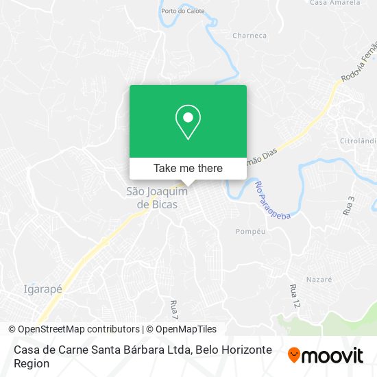 Casa de Carne Santa Bárbara Ltda map