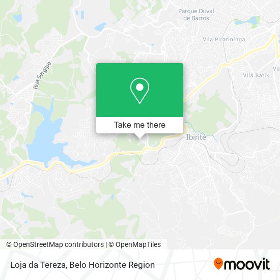 Mapa Loja da Tereza