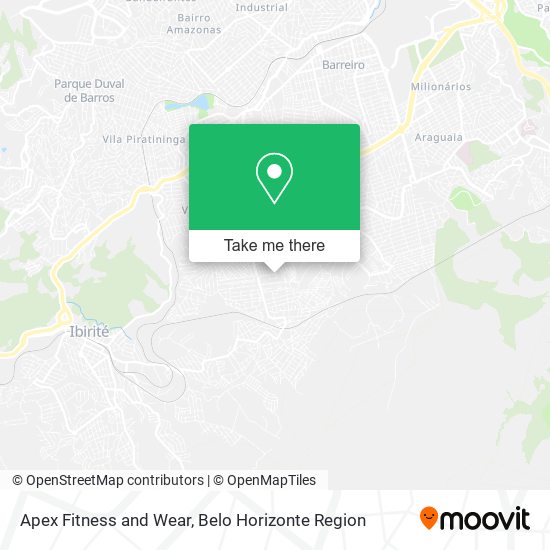 Apex Fitness and Wear map