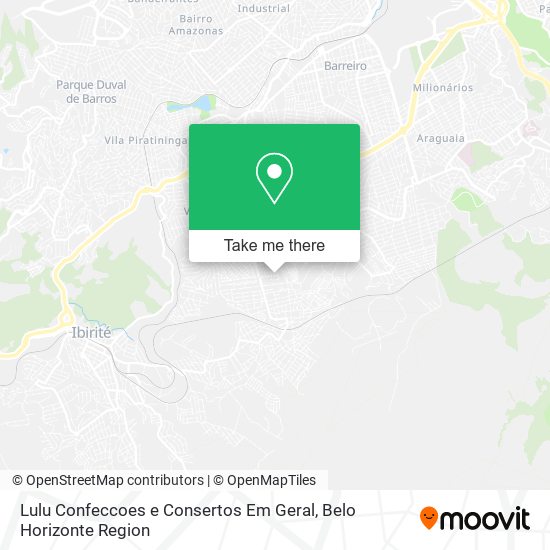 Lulu Confeccoes e Consertos Em Geral map