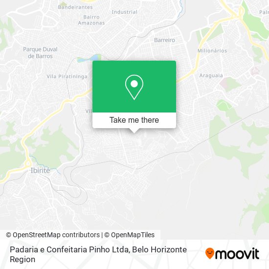 Padaria e Confeitaria Pinho Ltda map