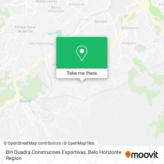BH Quadra Construcoes Esportivas map
