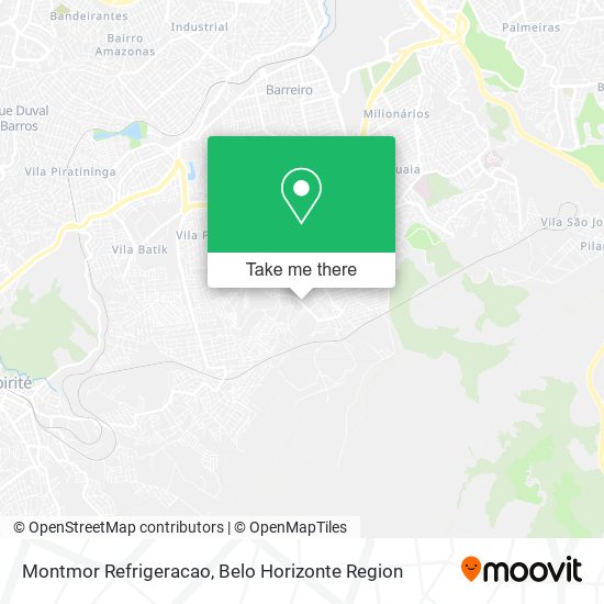 Montmor Refrigeracao map