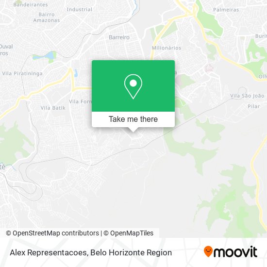 Alex Representacoes map