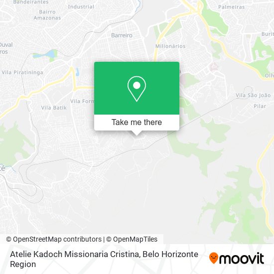 Atelie Kadoch Missionaria Cristina map
