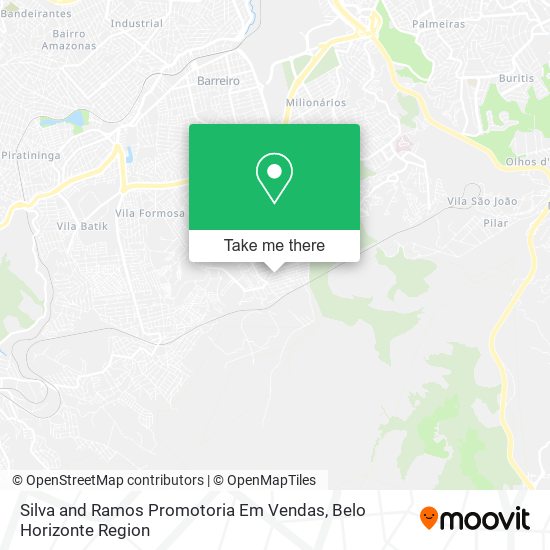 Silva and Ramos Promotoria Em Vendas map