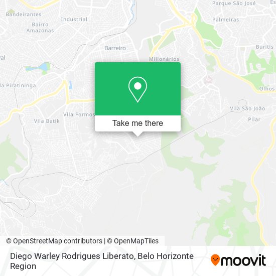Diego Warley Rodrigues Liberato map