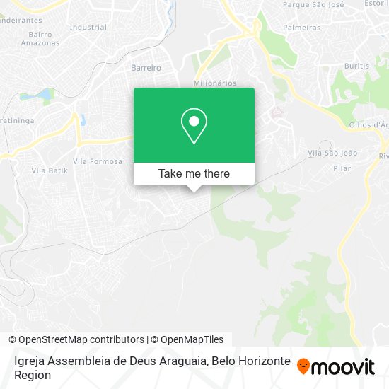 Igreja Assembleia de Deus Araguaia map