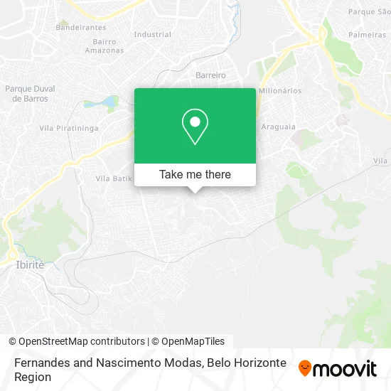 Fernandes and Nascimento Modas map