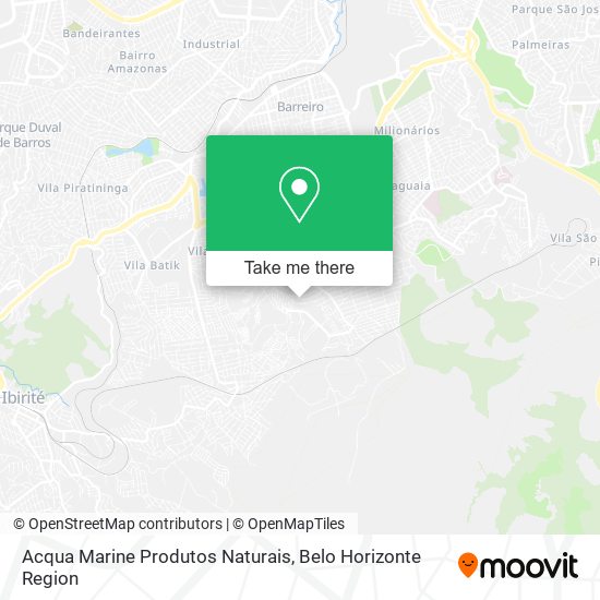 Acqua Marine Produtos Naturais map