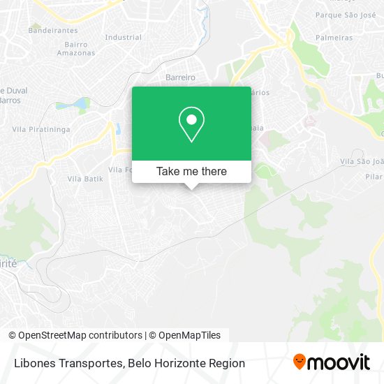 Libones Transportes map