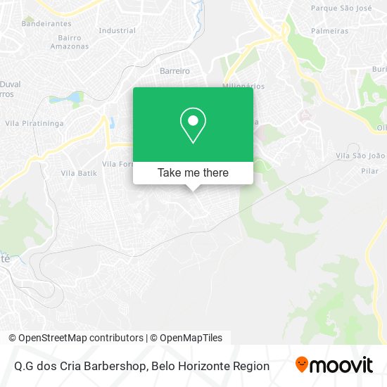 Q.G dos Cria Barbershop map