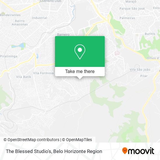 The Blessed Studio's map